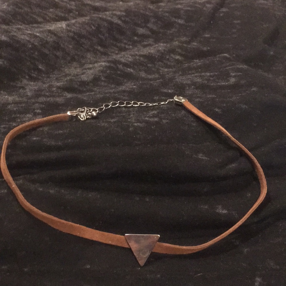 Suede choker necklace